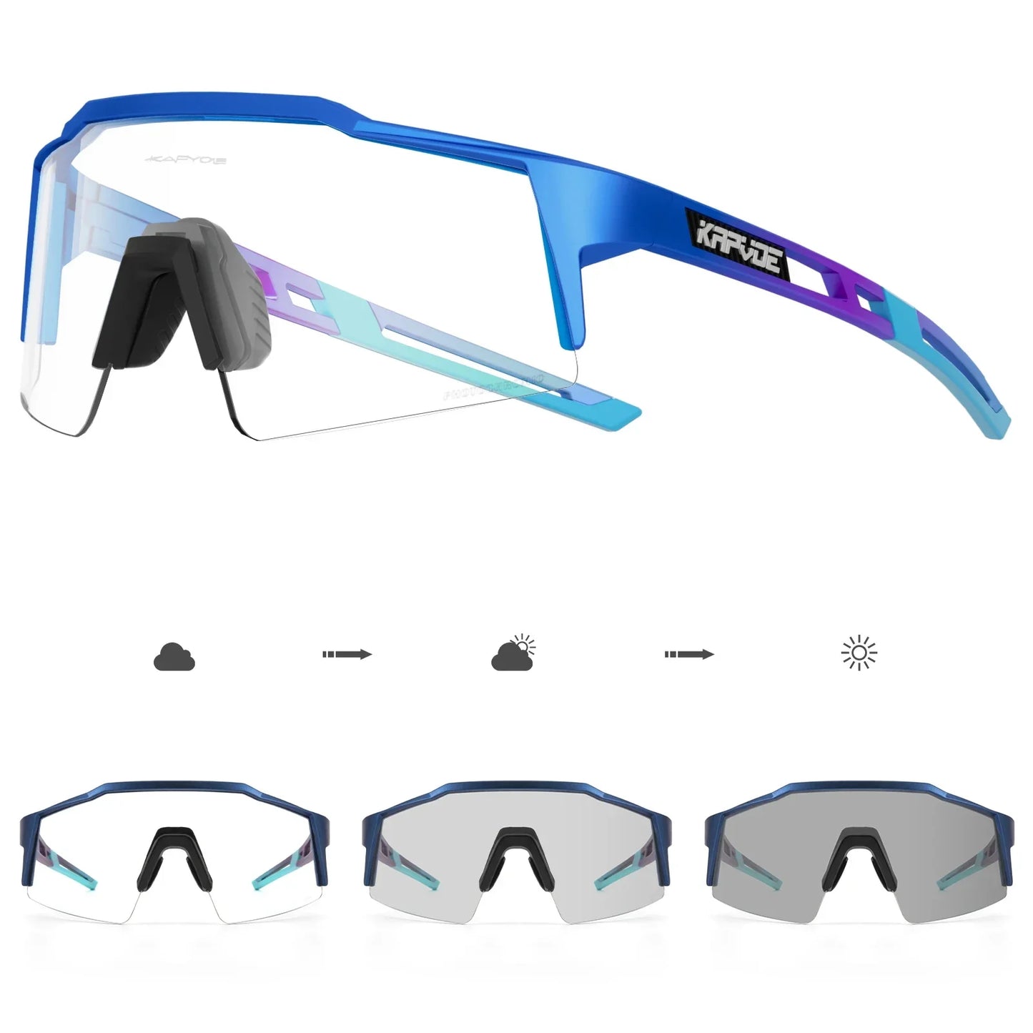 Men's Cycling Sunglasses | Photochromic Sunglasses | Shape and Buy