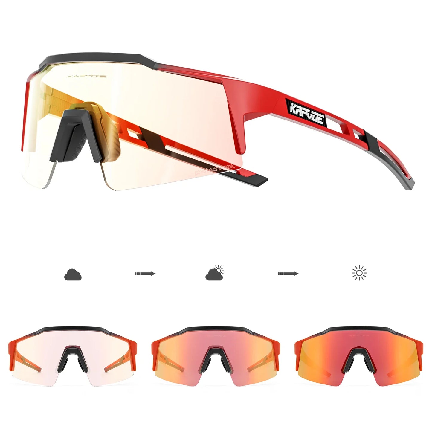 Men's Cycling Sunglasses | Photochromic Sunglasses | Shape and Buy