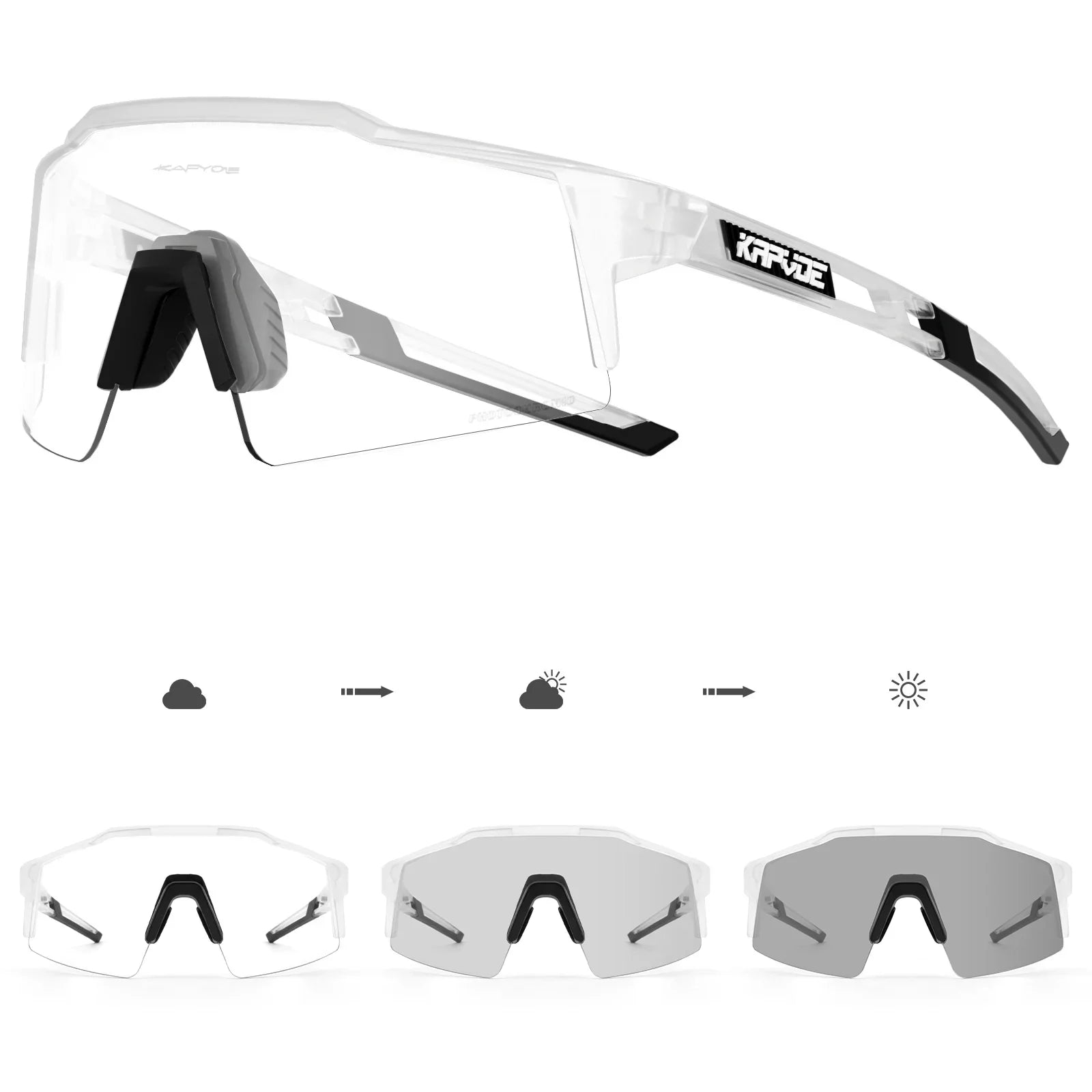 Men's Cycling Sunglasses | Photochromic Sunglasses | Shape and Buy