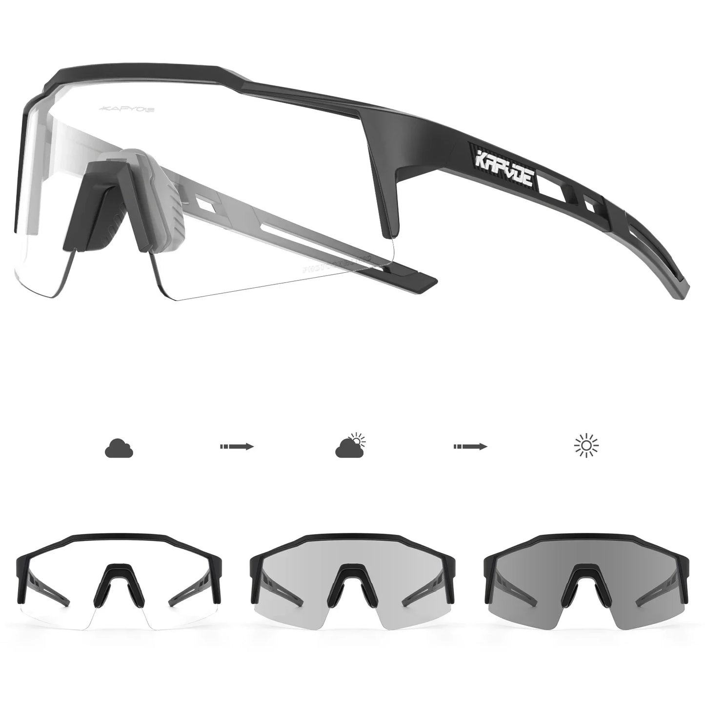 Men's Cycling Sunglasses | Photochromic Sunglasses | Shape and Buy