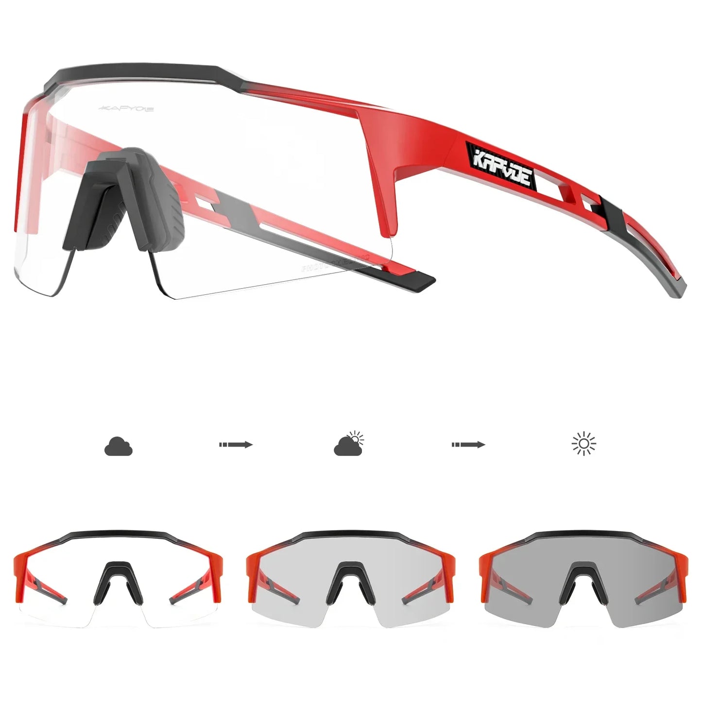 Men's Cycling Sunglasses | Photochromic Sunglasses | Shape and Buy